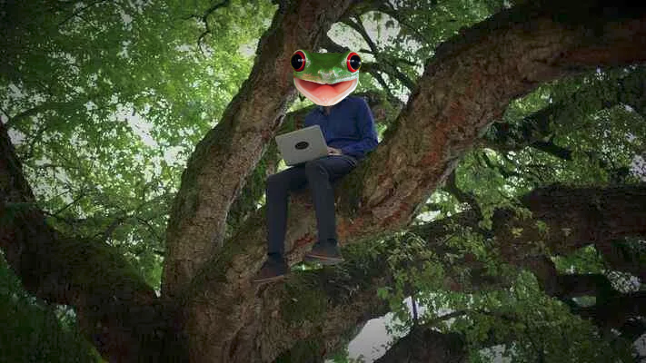 I have a supply of badly edited frogs wearing sweaters from an inside joke with some friends. I will post more if they are well liked